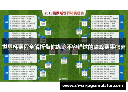 世界杯赛程全解析带你纵览不容错过的巅峰赛事盛宴